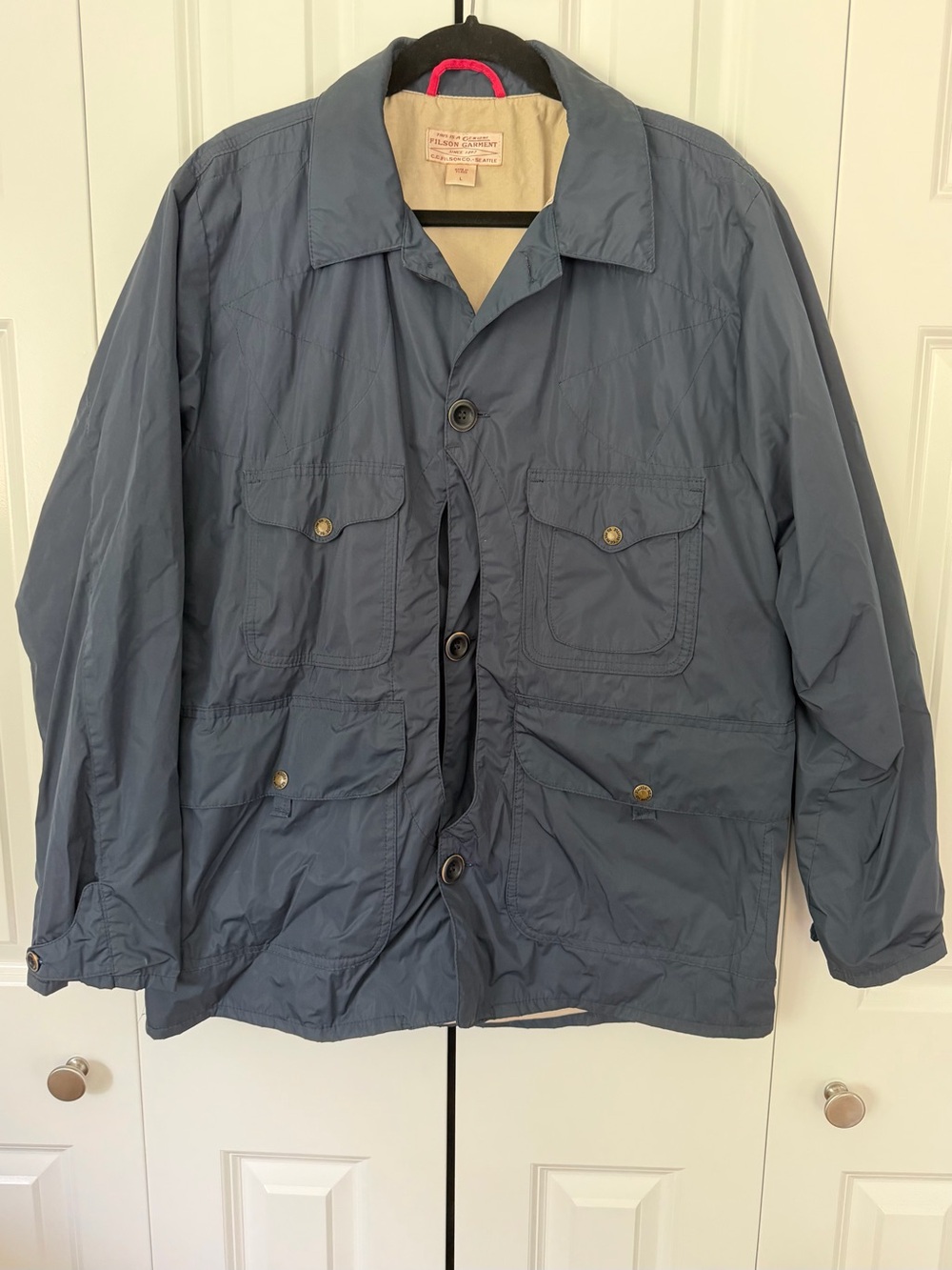 Filson Packable Elkhorn Jacket in Blue - Picture 2 of 6